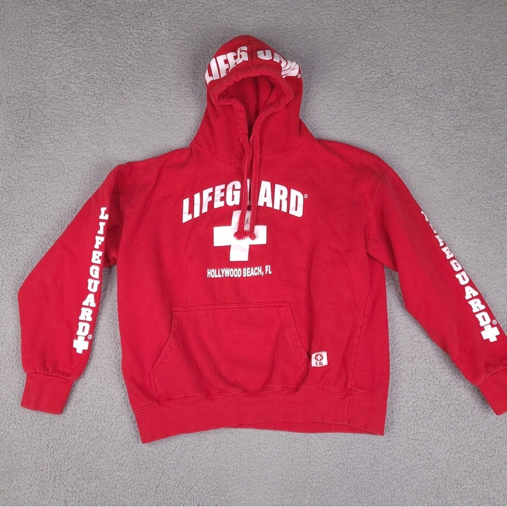 Red Lifeguard Hoodie